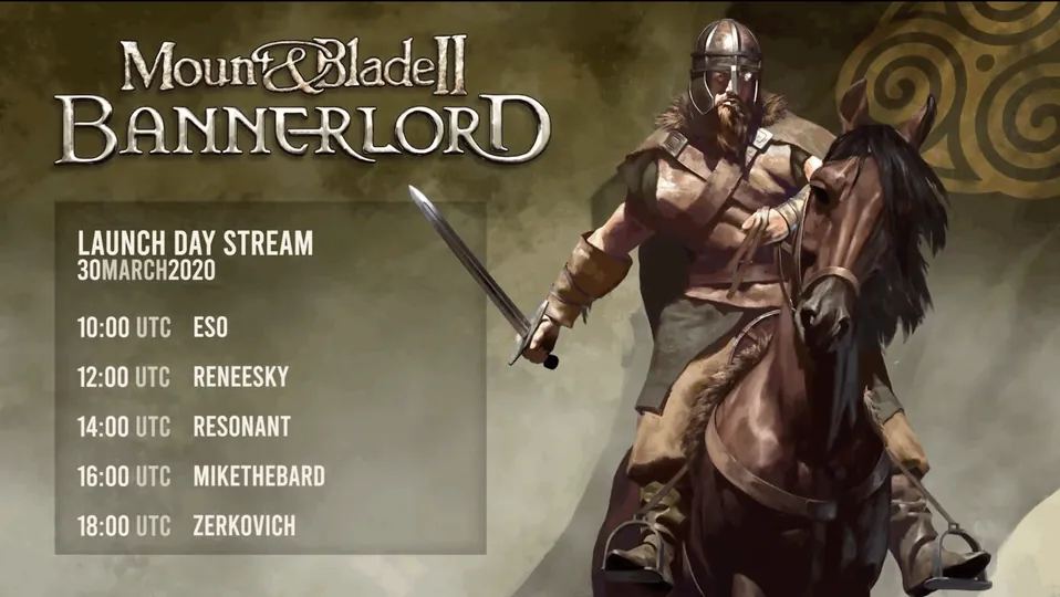 Mount & Blade II: Bannerlord - Global Lansmanda Kesintisiz Canlı Yayın & Çok Kameralı Reji