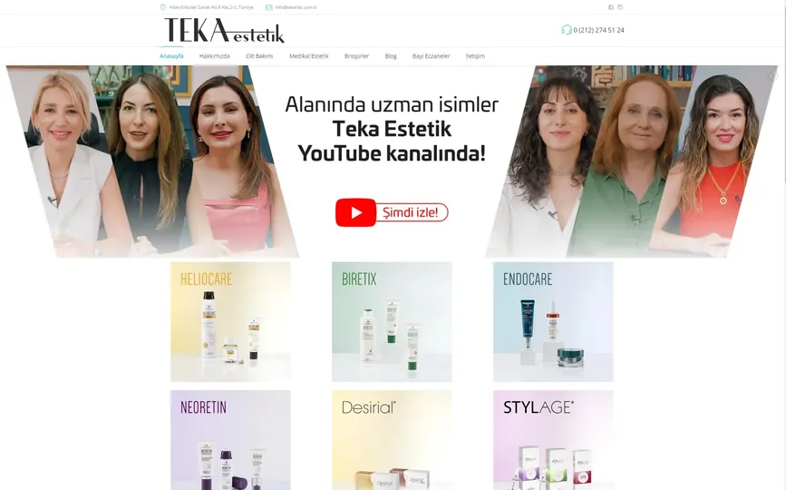 Teka Estetik - Web Sitesi